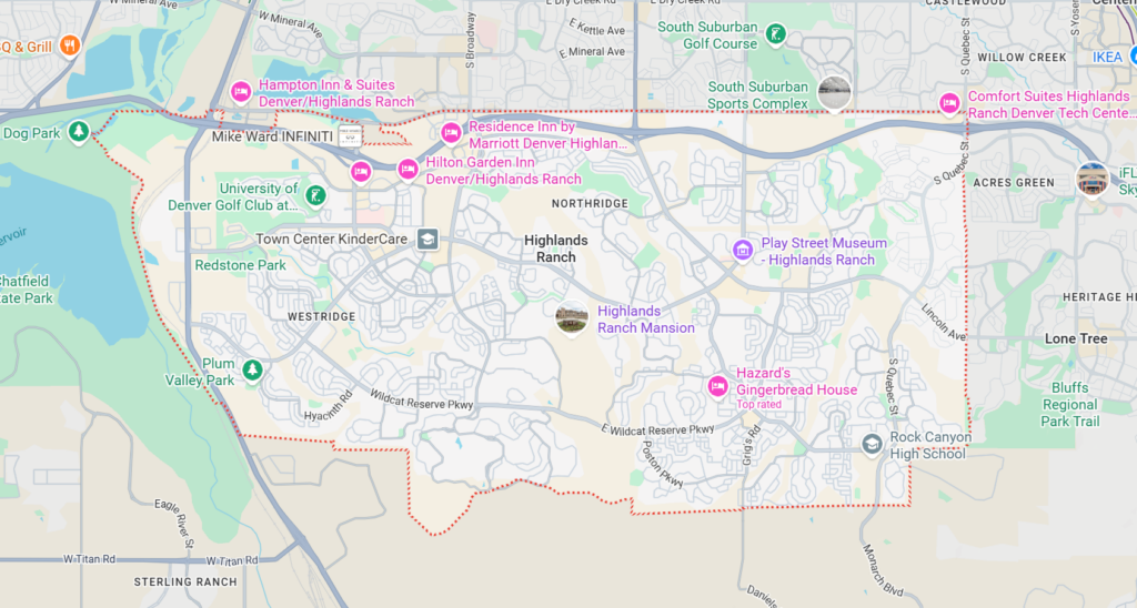 Highlands Ranch Limo Service and Airport Transportation